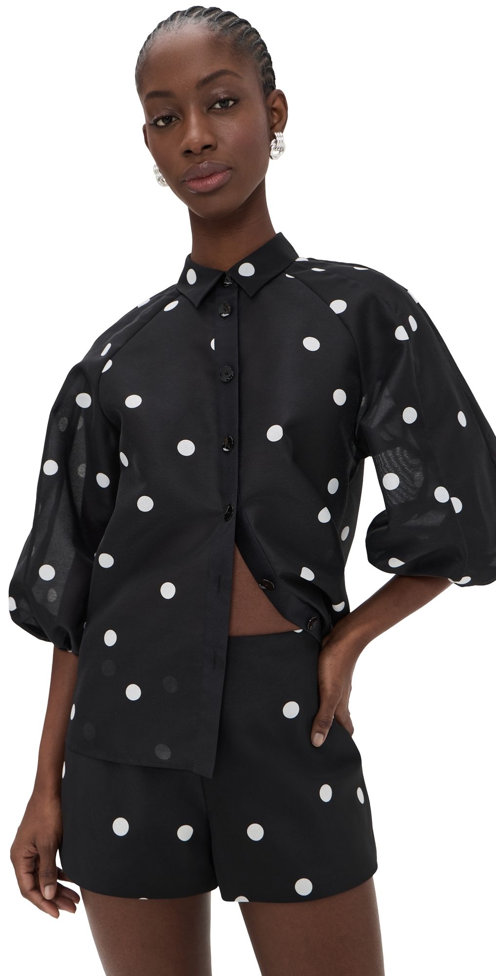 ALEXIS Cambridge Top Black/White XL