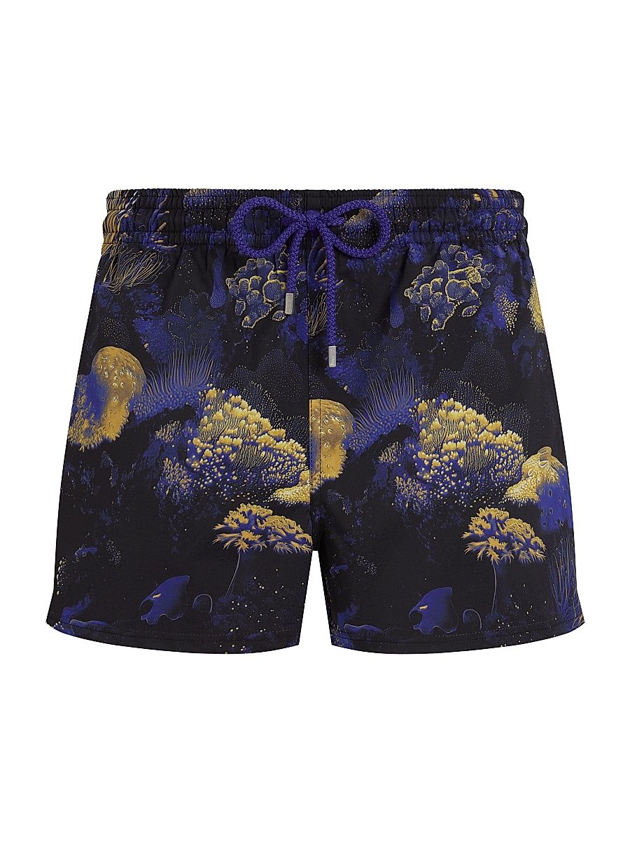 Men's Coral Reef Stretch Swim Shorts - Black - Size XXL