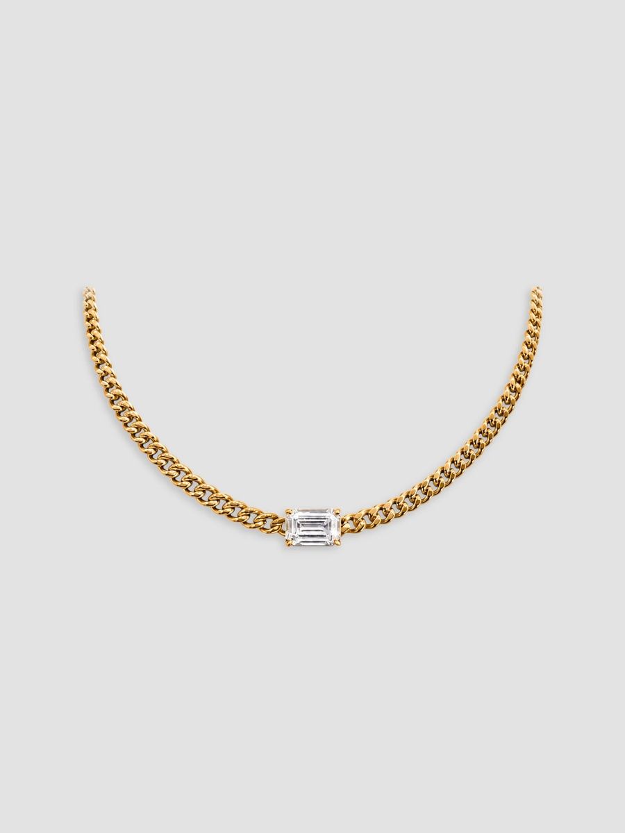Women's Legacy Monaco 18K-Yellow-Gold Vermeil & 1.50 TCW Cubic Zirconia Necklace - Yellow Gold