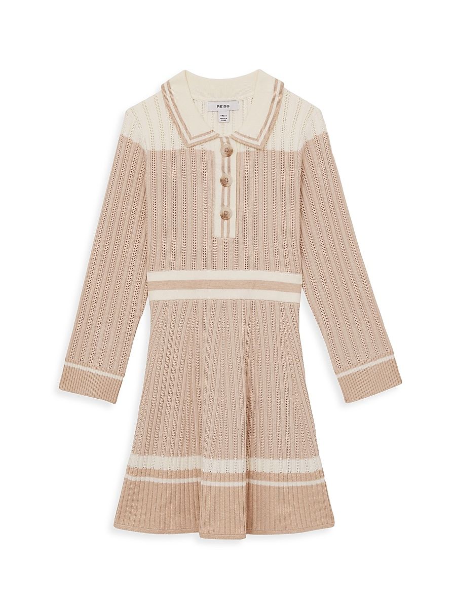 Little Girl's & Girl's Colette Sweater Shirtdress - Pale Pink - Size 7