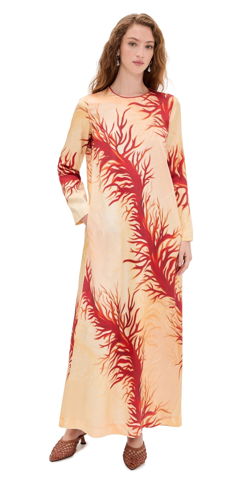 F. R.S For Restless Sleepers Delfino Dress Corals Rosso XS
