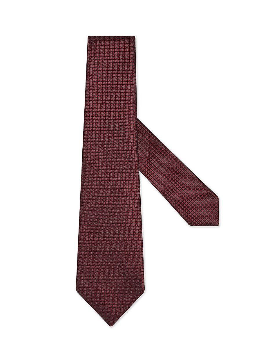 Men's Silk Tie - Burgundy