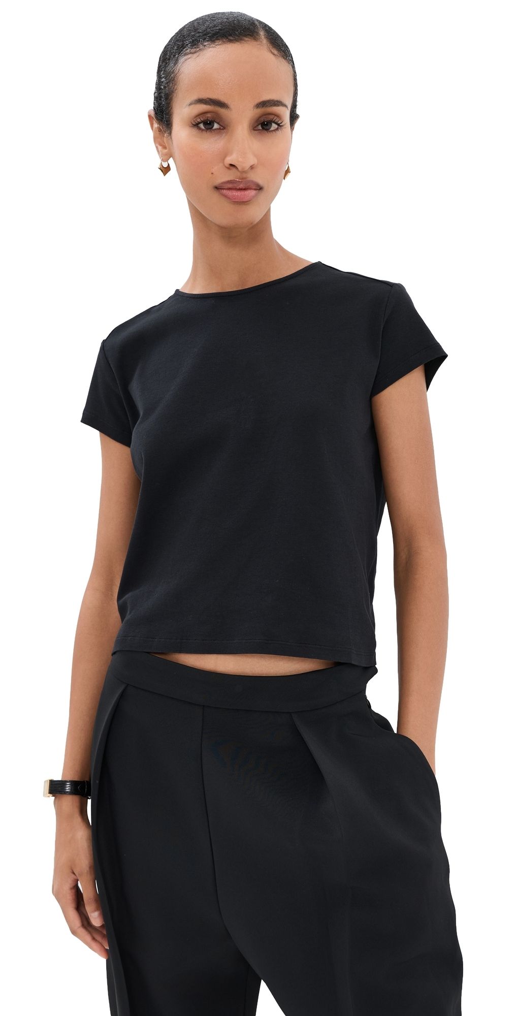 Kallmeyer Willa Baby Tee Black M