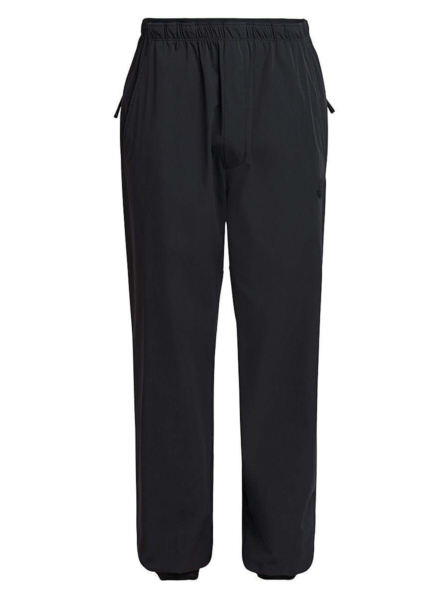 Men's Logo Patch Pants - Black - Size XXL