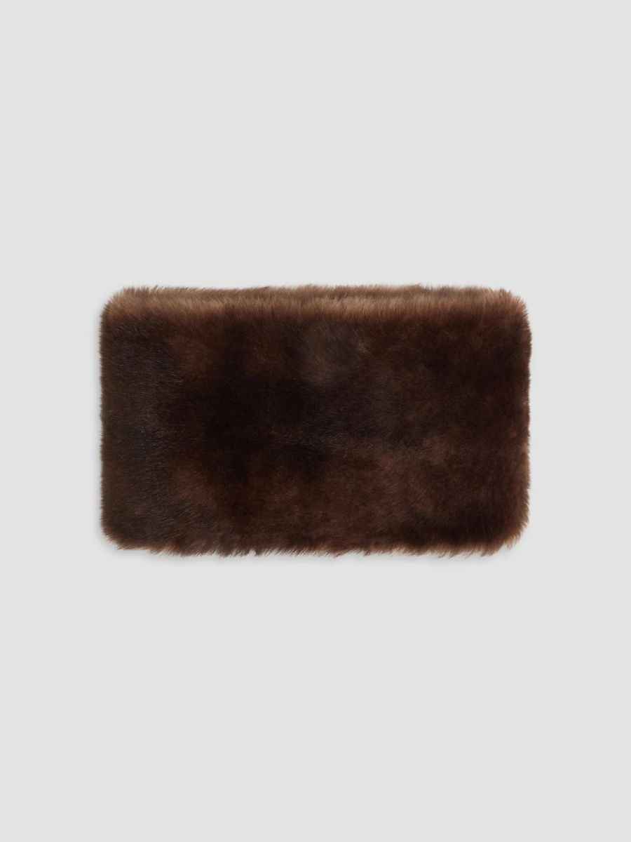 Valentino Women's Shearling Collar - Brown