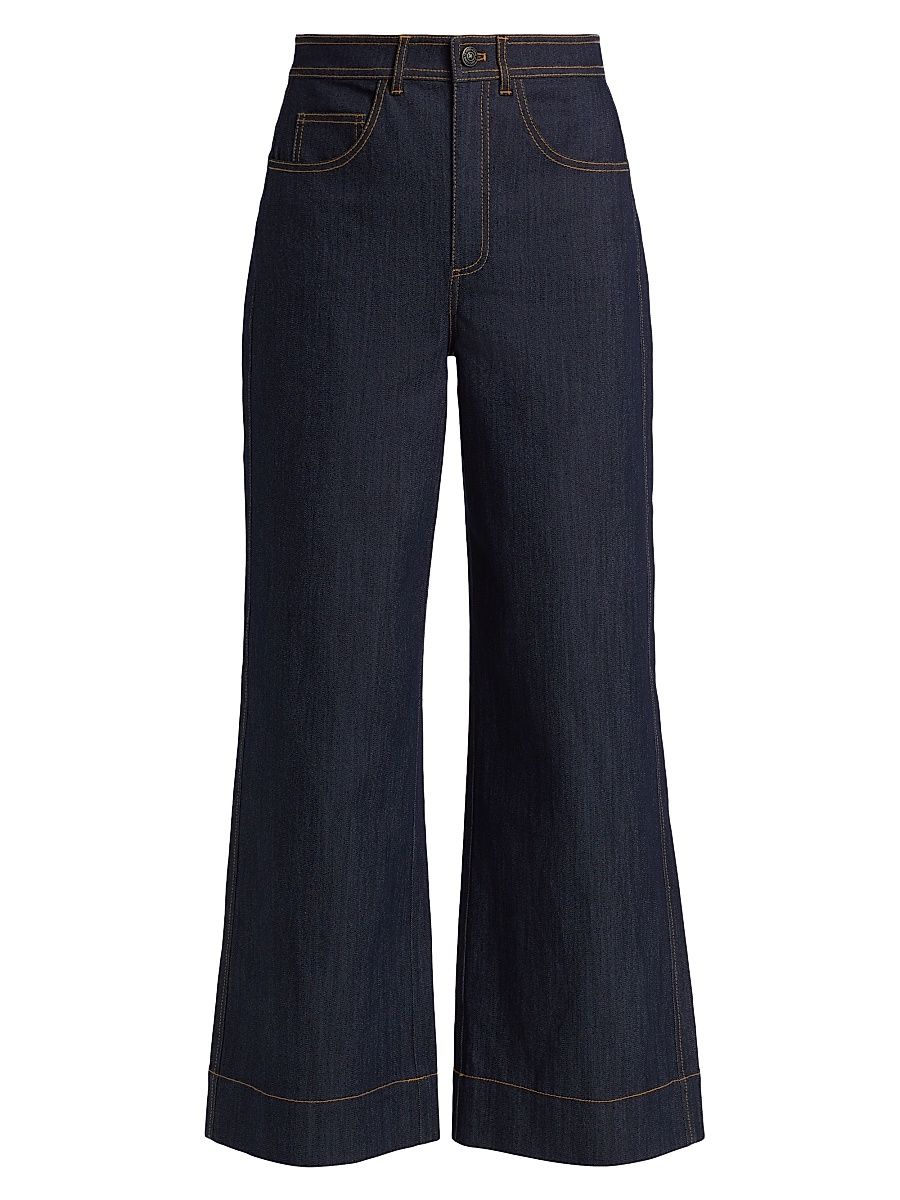 Women's Betsy Stretch-Denim Flare Jeans - Indigo - Size 6