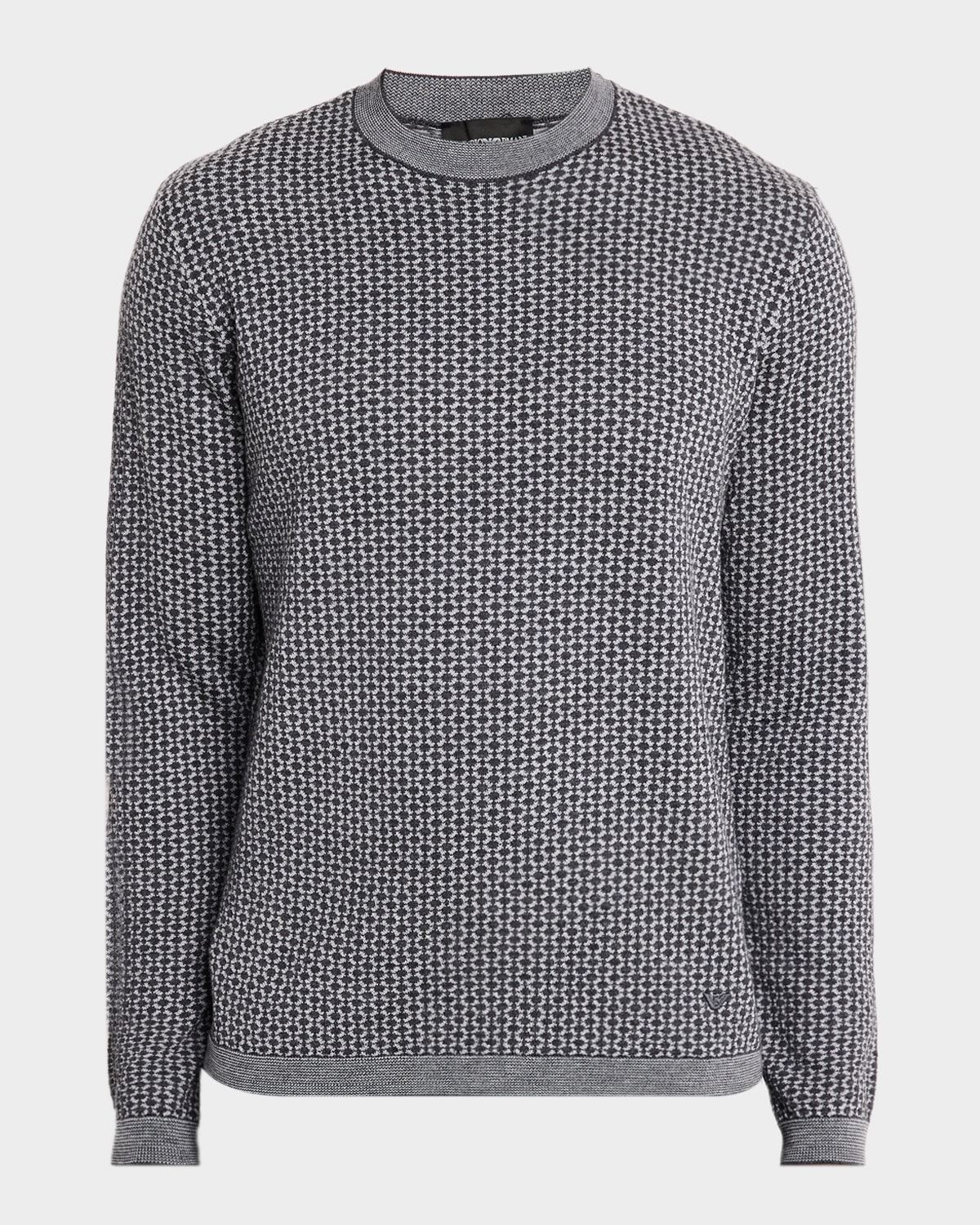 Men & apos;s Wool Geometric Crewneck Sweater