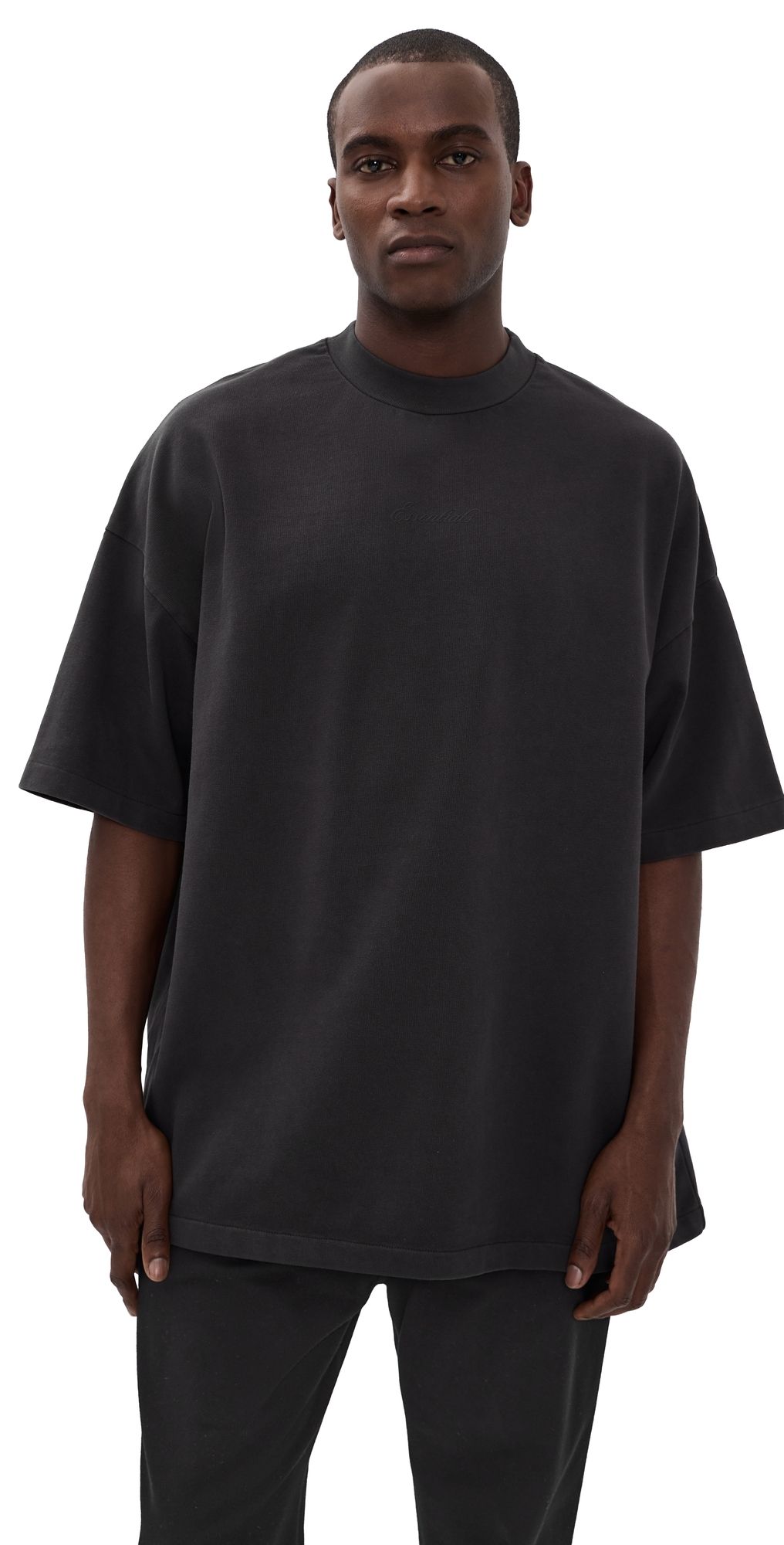 Fear of God Signature 90's Short Sleeve Tee Faded Black L