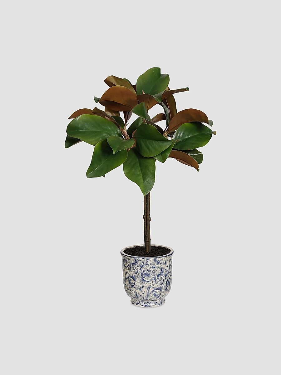 Holiday Newness Faux Magnolia Leaf Tree