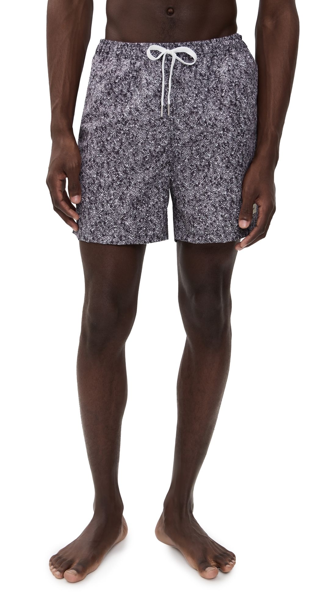 Bather Black Particle Swim Trunks 5 Black Particle L