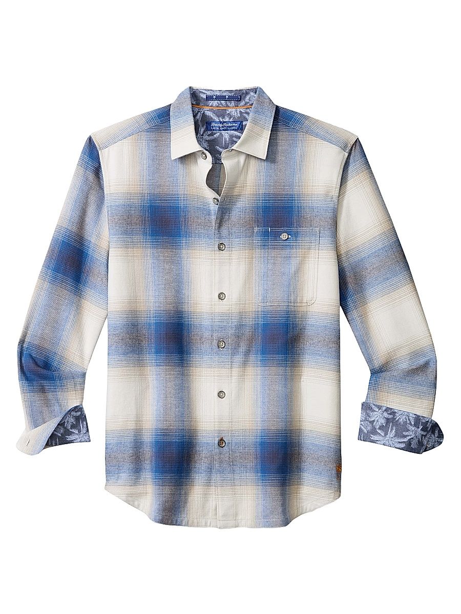 Men's Canyon Beach Orcas Ombré Shirt - Palace Blue - Size Large