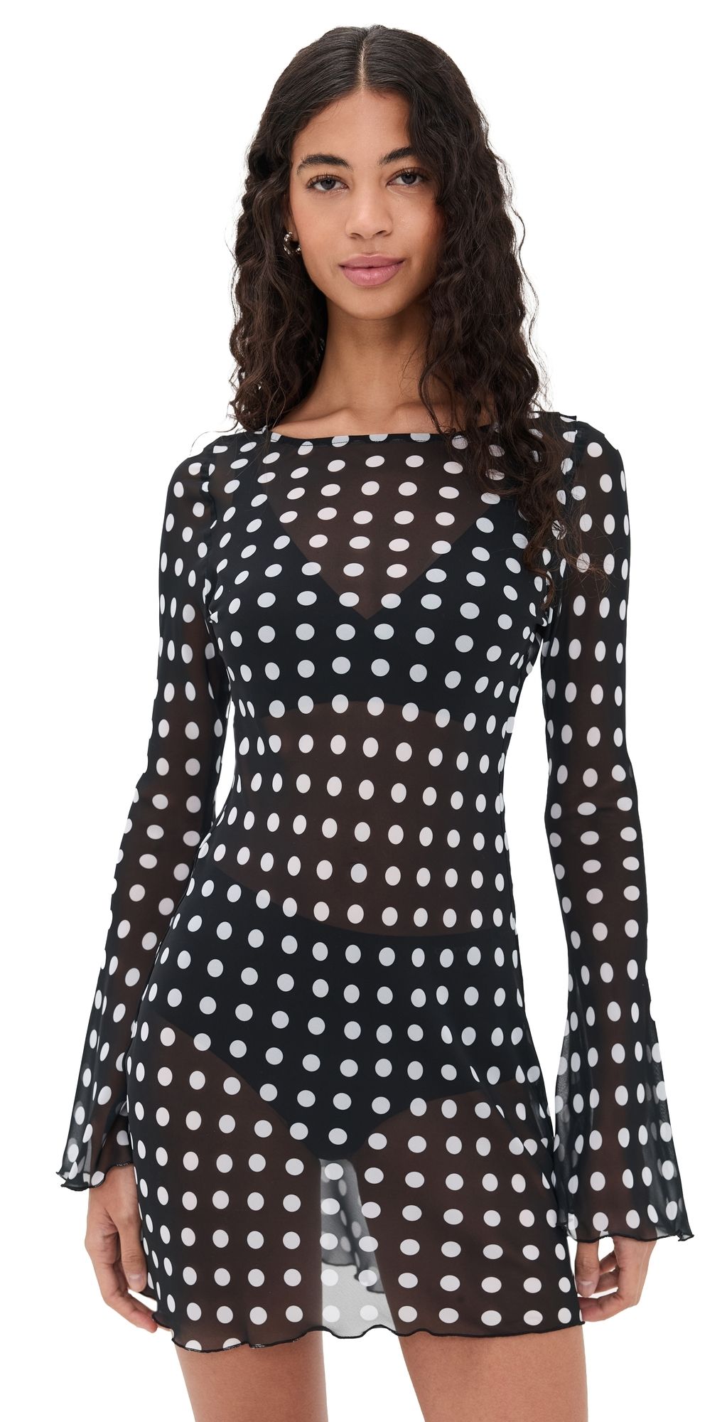 Bella Venice The Britain Dress Black and White Dot M