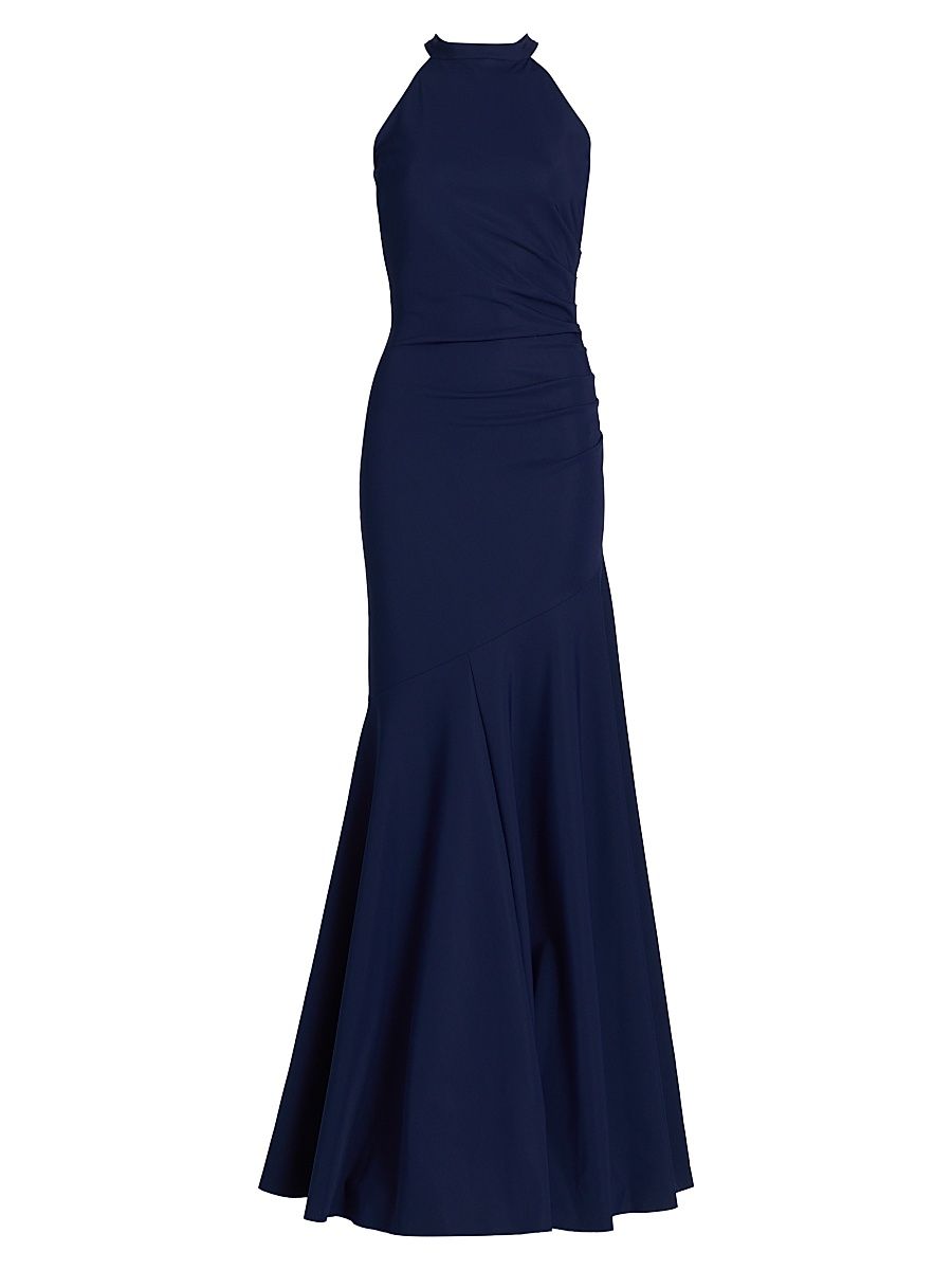 Women's Janis Halterneck Gown - Blue Notte - Size 10