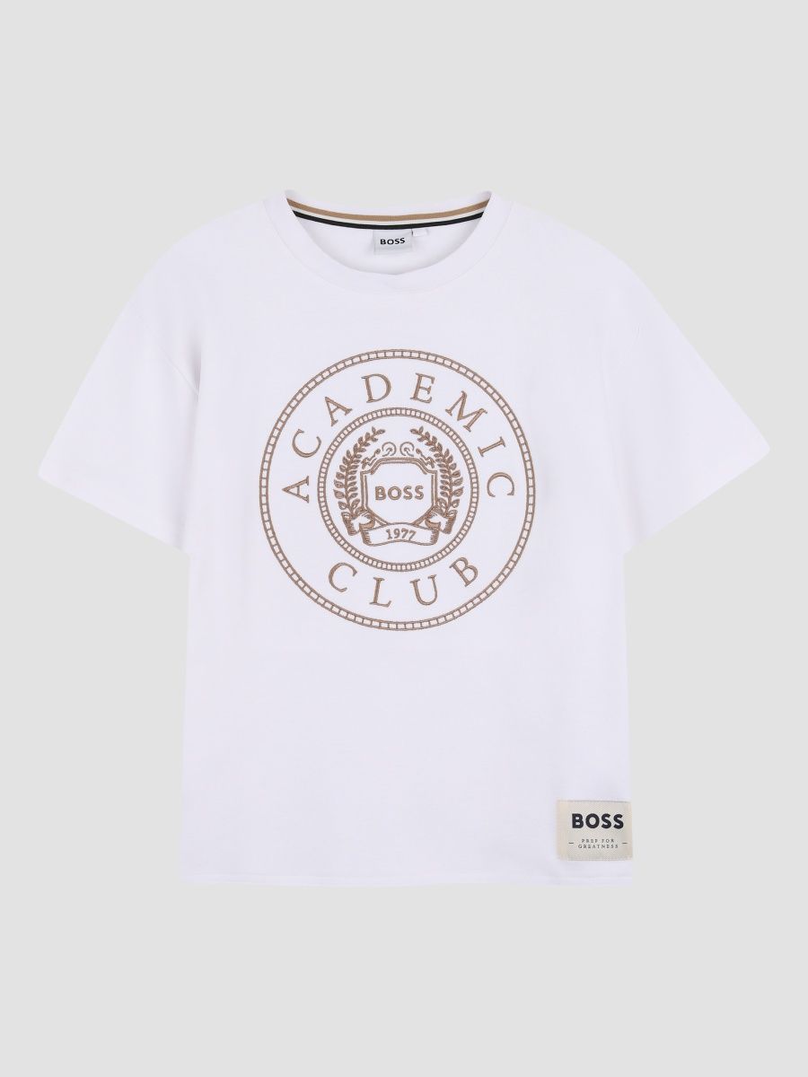 Boy's Little Boy's & Boy's Logo Embroidered T-Shirt - White - Size 4