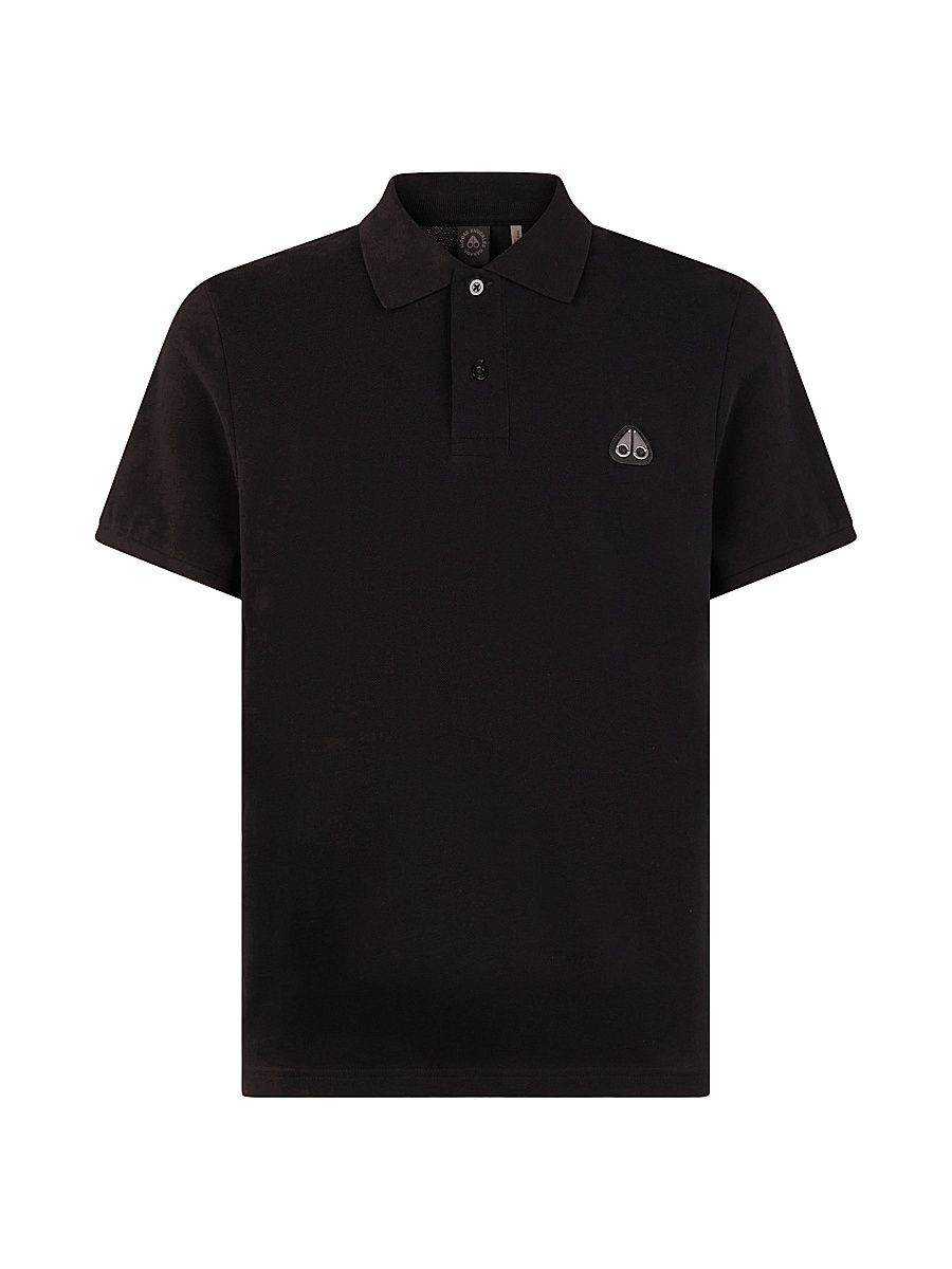 Men's Everett Logo Polo Shirt - Black - Size Large