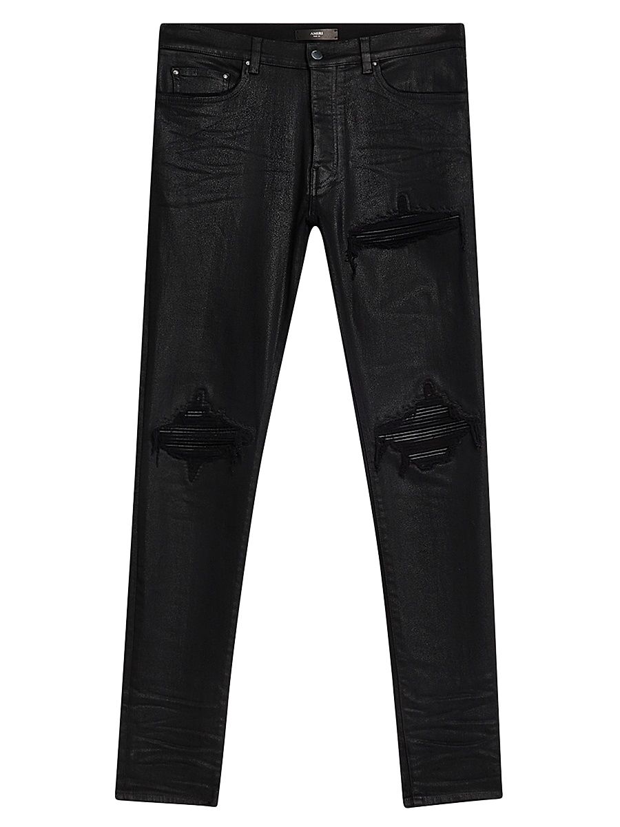 Men's MX1 Waxed Skinny Jeans - Black - Size 30