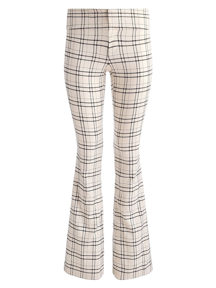 Women's Olivia Check Boot-Cut Pants - Cool Girl Plaid - Size 14