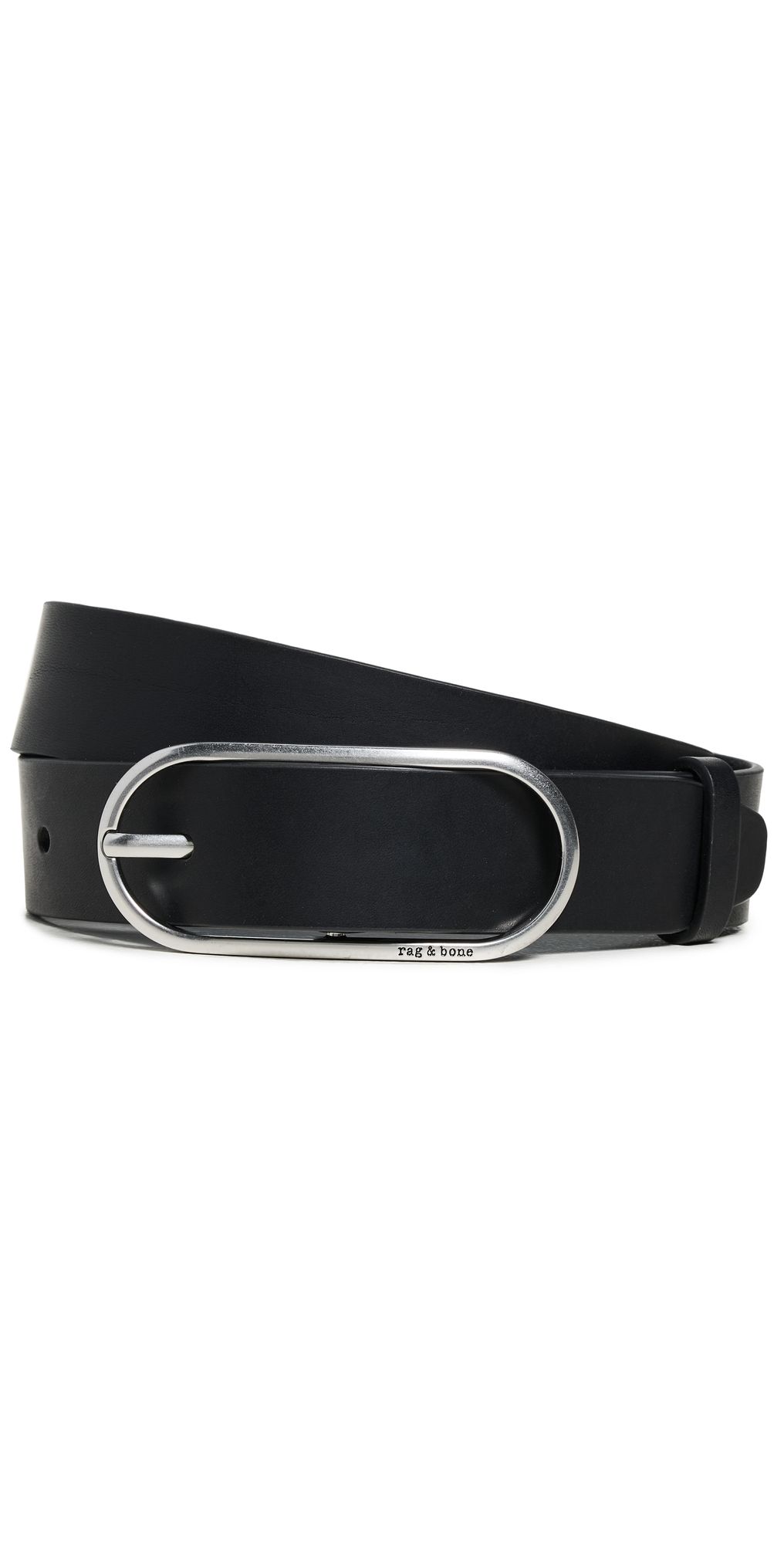 rag & bone Rounded Rebound Belt Black M