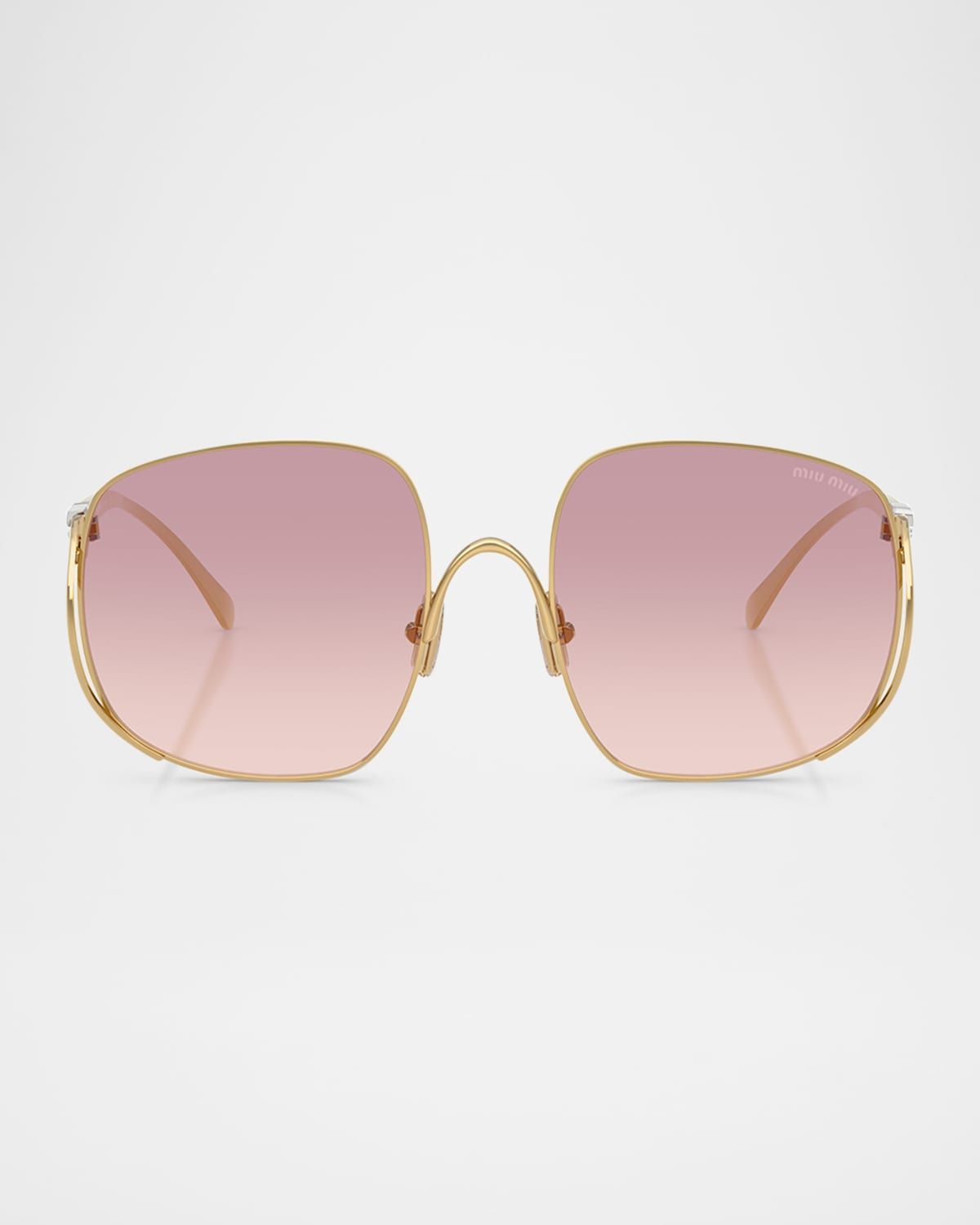 MU A57S Metal Square Sunglasses