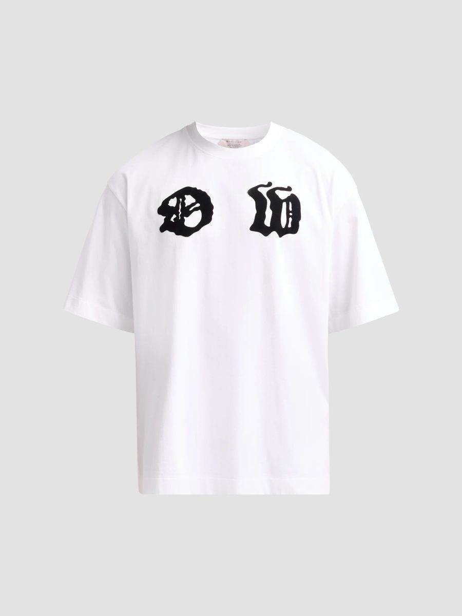 Off-White Men's Palace Arrow Skate Cotton T-Shirt - White - Size Small