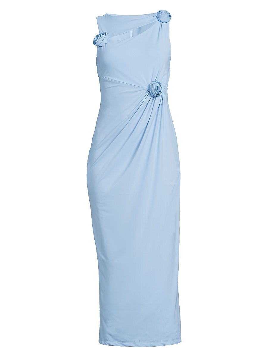 Women's Teighan Rosette Midi-Dress - Blue Bell - Size 6