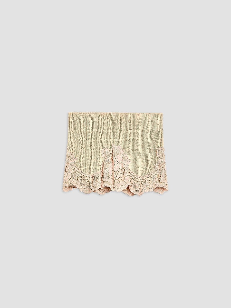 Valentino Women's VLogo Signature Cashmere and Lace Headband - Alabaster - Size Large