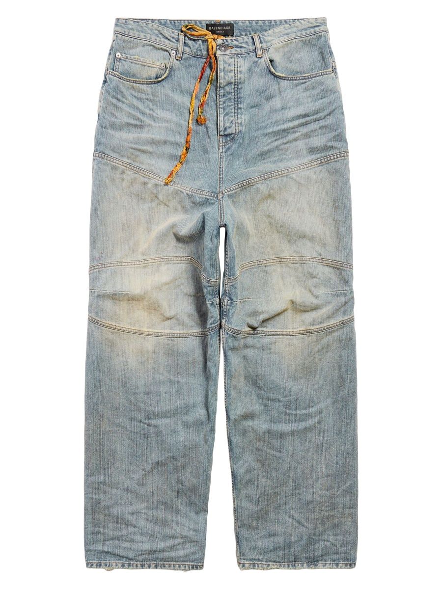 Balenciaga Men's Balenciaga George V Baggy Pants - Light Blue - Size Medium