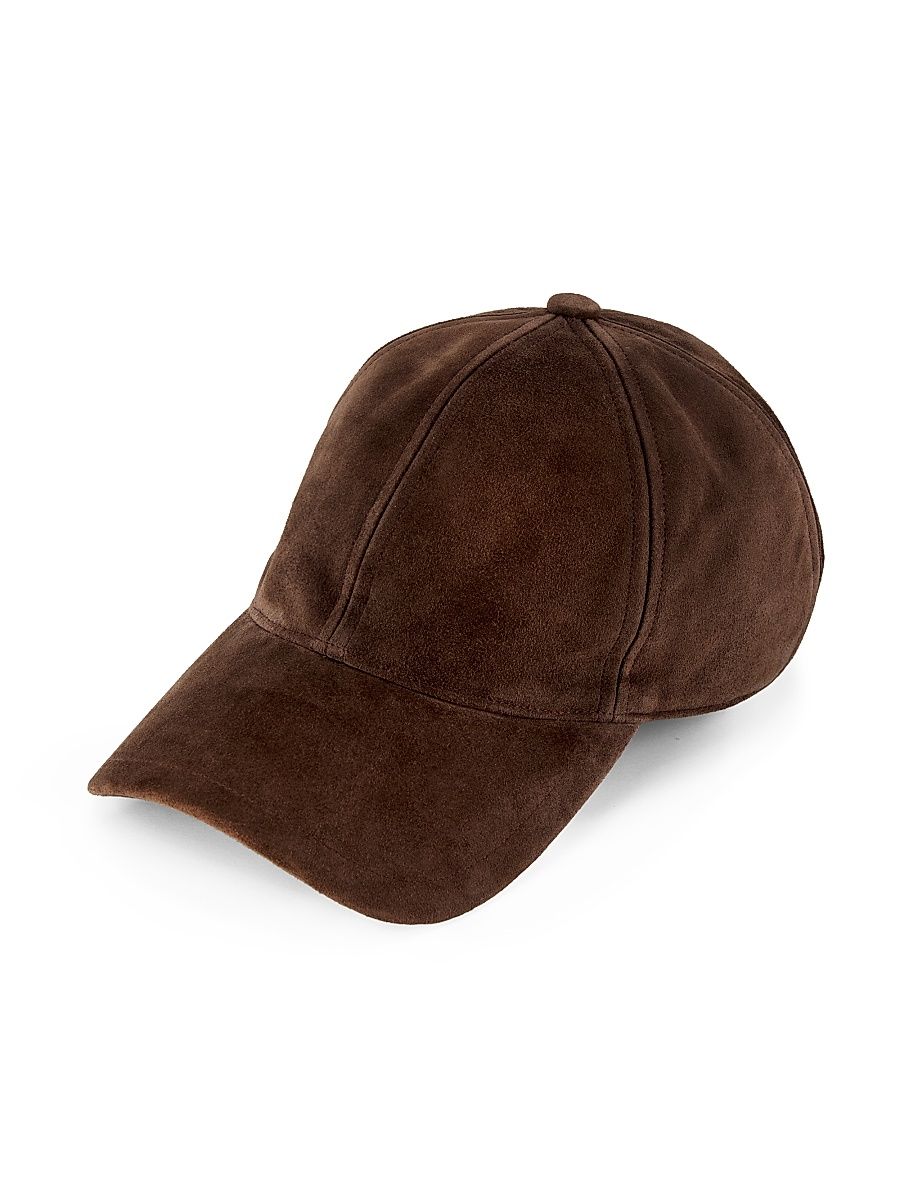 Women's Harlowe Suede Baseball Hat - Dark Espresso Suede