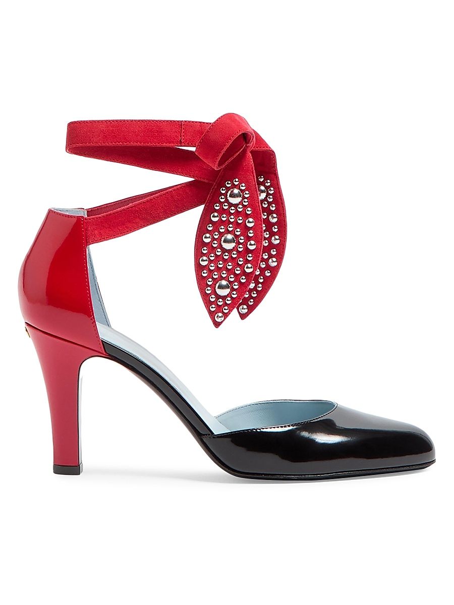 Women's Foliefoliage Pumps in Abrasive Calfskin 85MM - Black Pure - Size 6.5