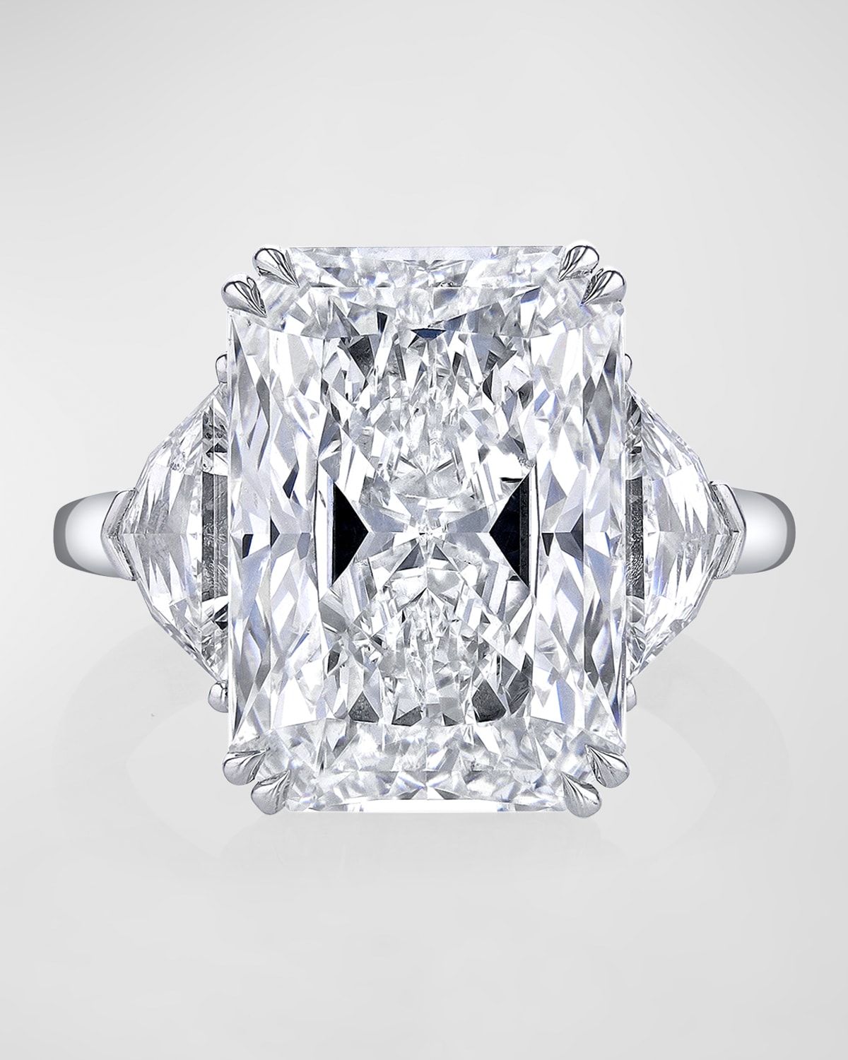 Platinum Elongated Radiant Cut Diamond Ring, 11.06tcw (Size 6.5)