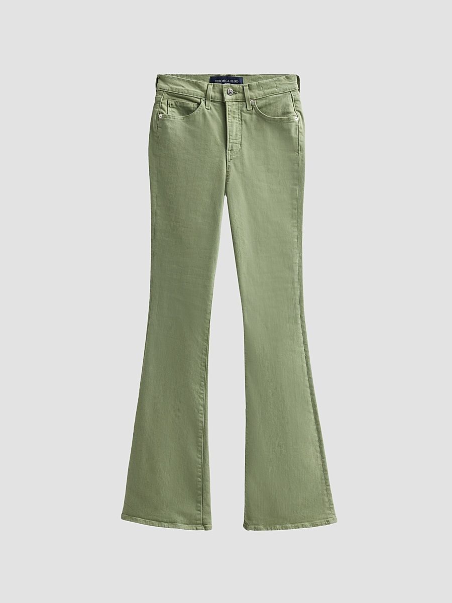 Women's Beverly High-Rise Skinny Flare Jeans - Stone Sage - Size 24