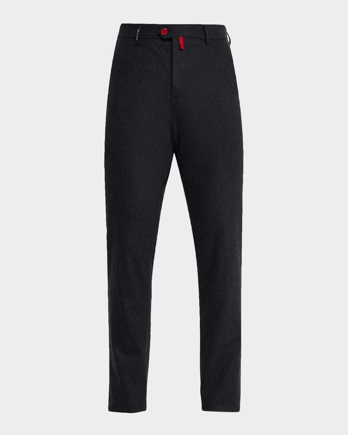 Men & apos;s Wool Flannel Slim Flat-Front Pants