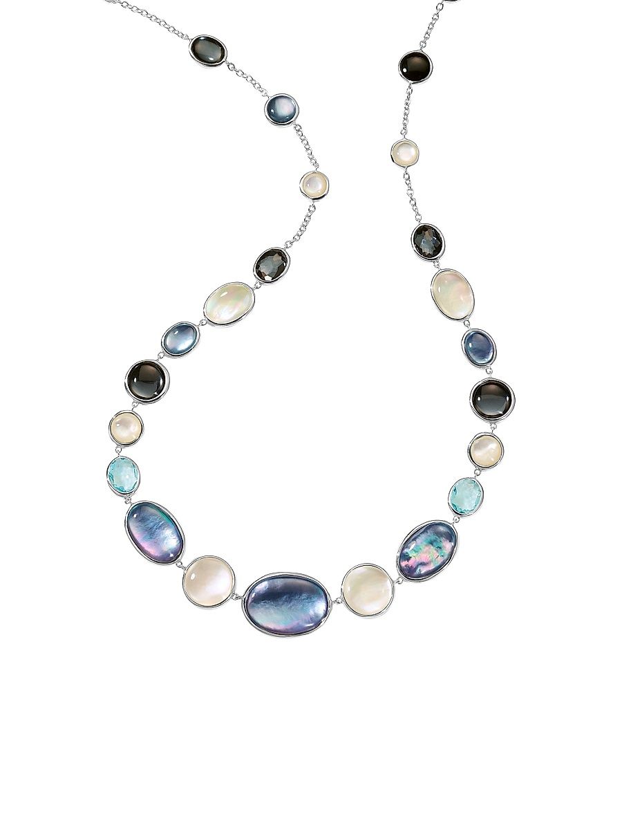 Women's Luce Sterling Silver & Multi-Stone Collar Necklace - Size 20