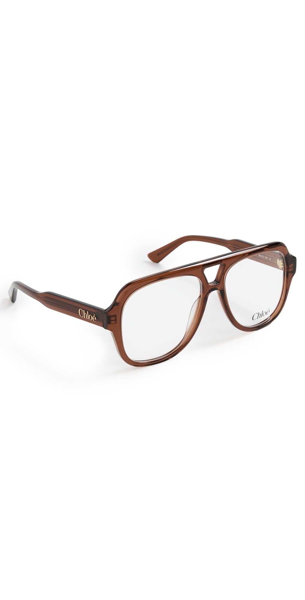 Chloé Aviator Glasses Brown/Transparent One Size