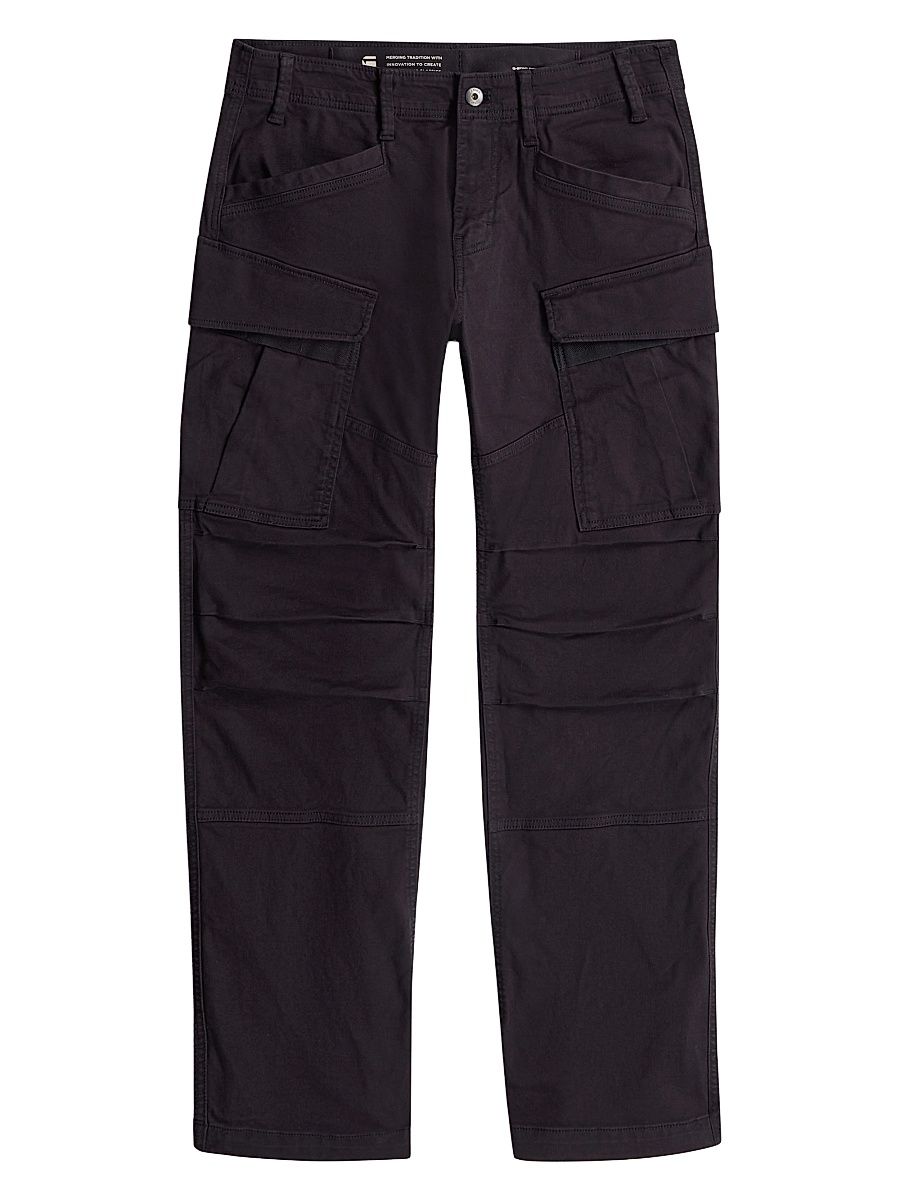 Men's Temp Core 3D Regular Straight Cargo Pants - Dark Black - Size 38