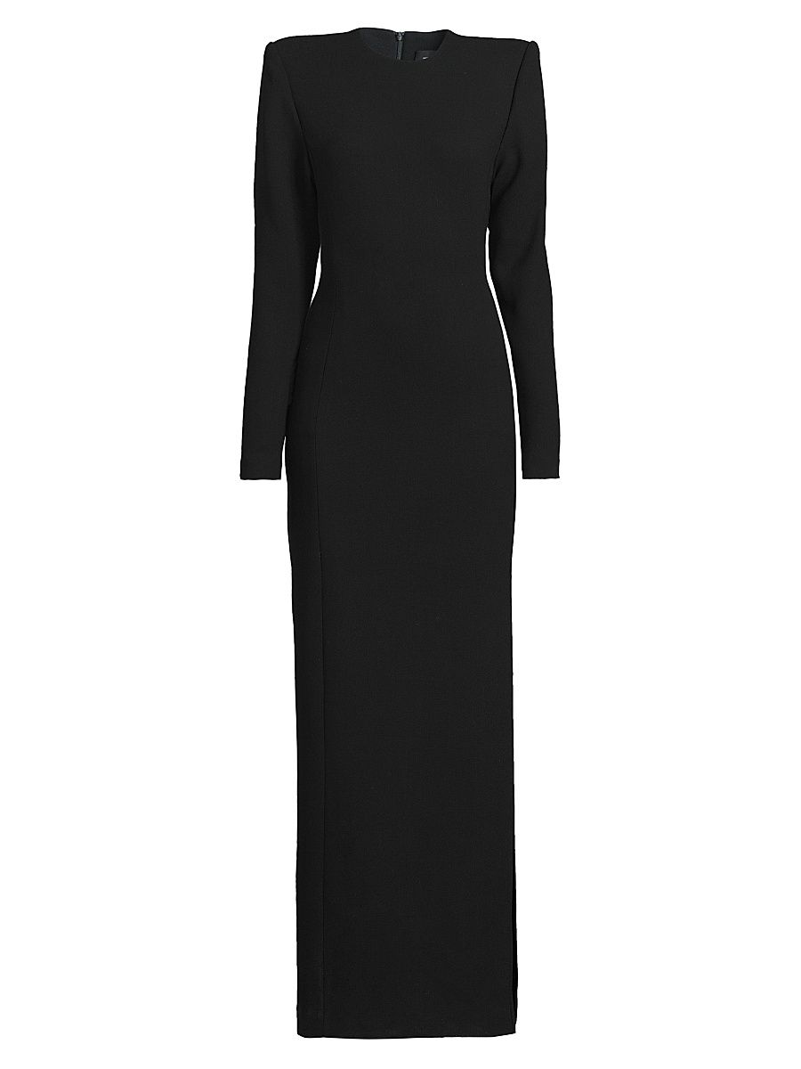Women's Release 22 Wool Column Gown - Black - Size Medium
