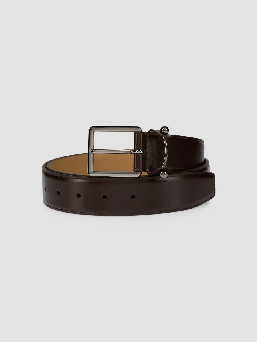 Christian Louboutin Men's Chambeliss Belt - Cosme Gun Metal - Size 38