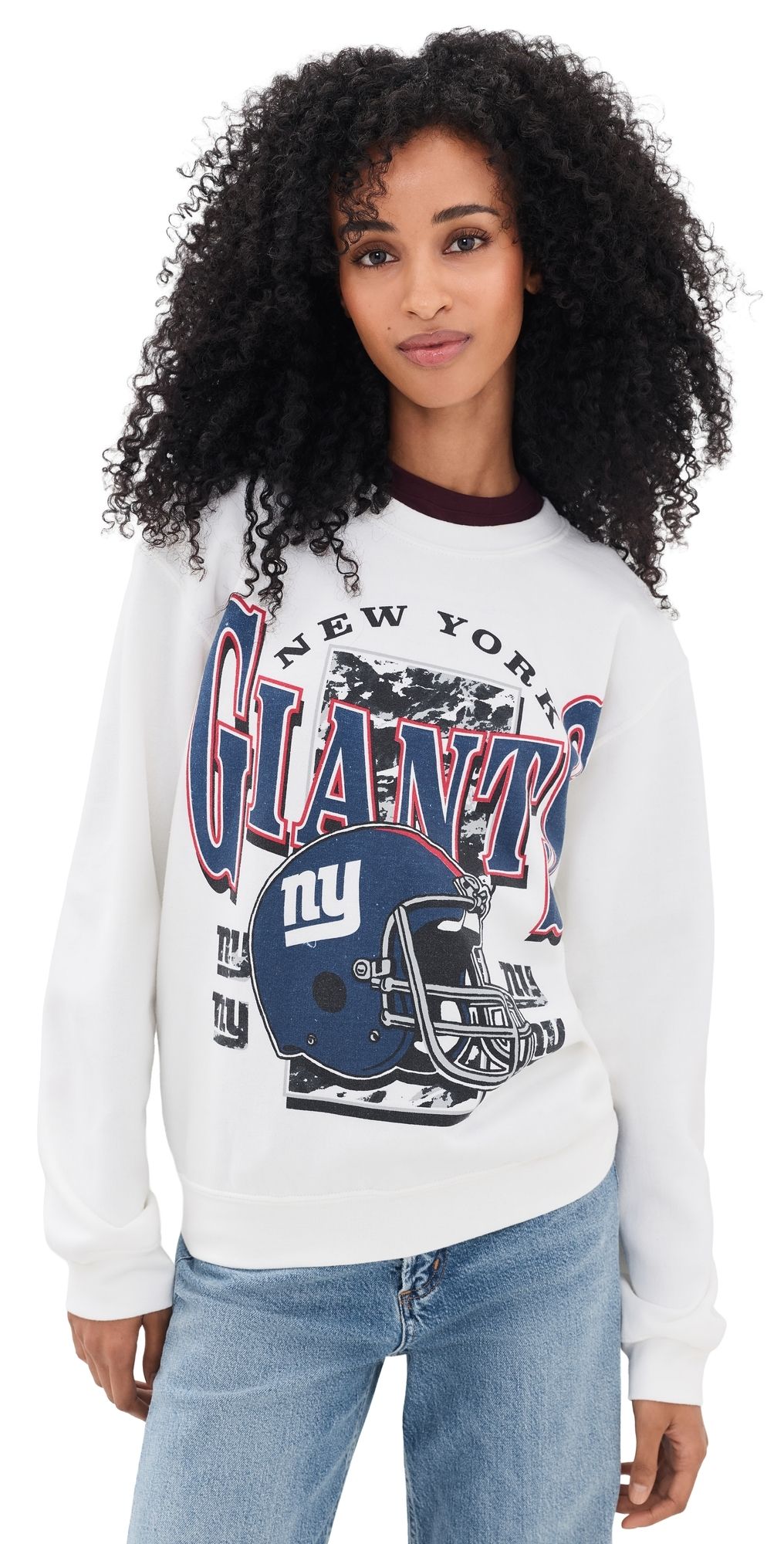 Junk Food Giants Conversion Fleece Sweatshirt White M