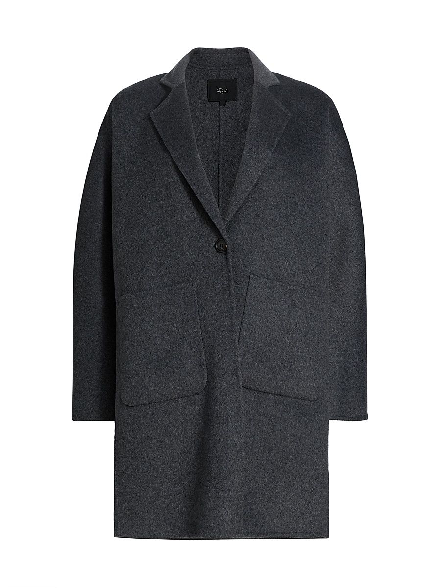 Women's Everest Wool-Blend Coat - Charcoal - Size XL