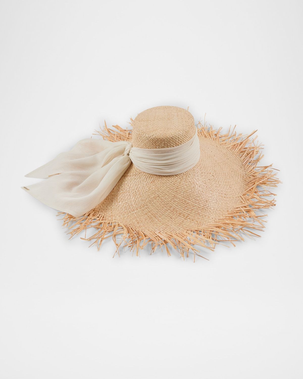 Mirabel Raffia Wide-Brim Sun Hat