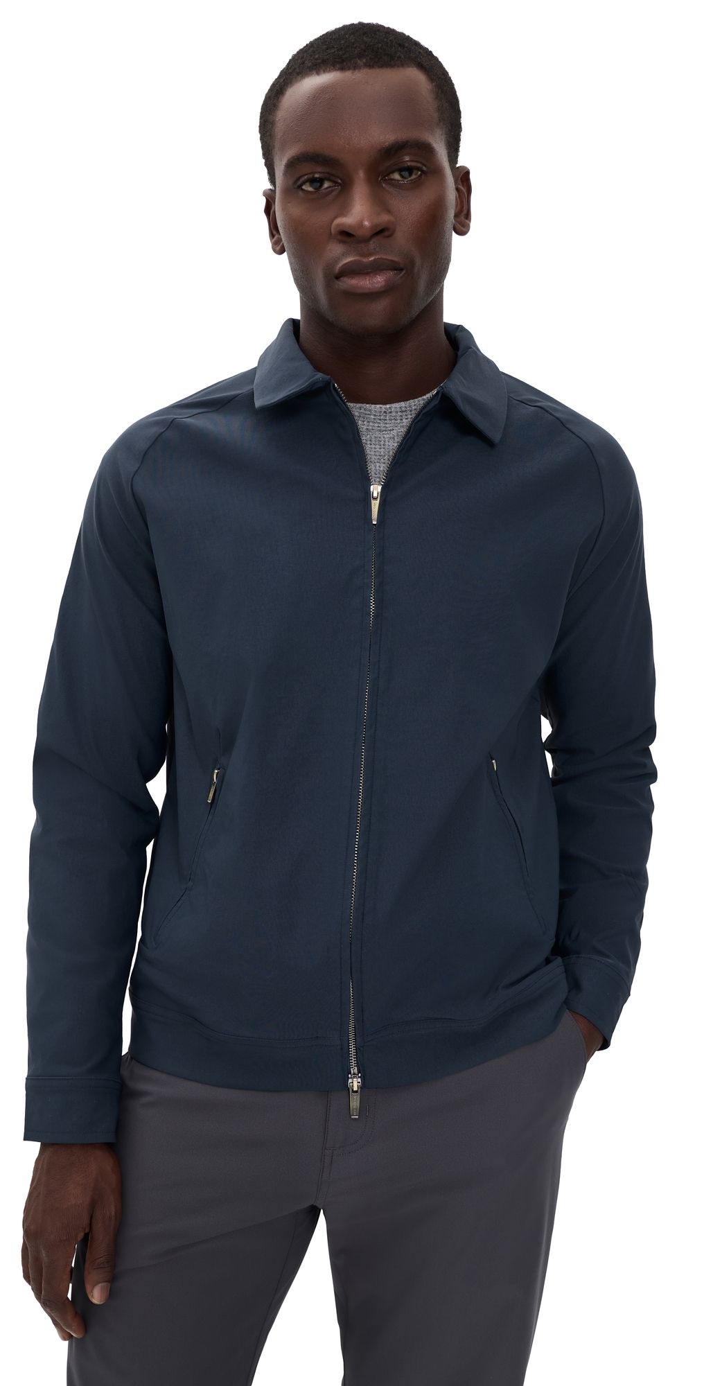 Beyond Yoga Canyon Chino Jacket Nocturnal Navy M