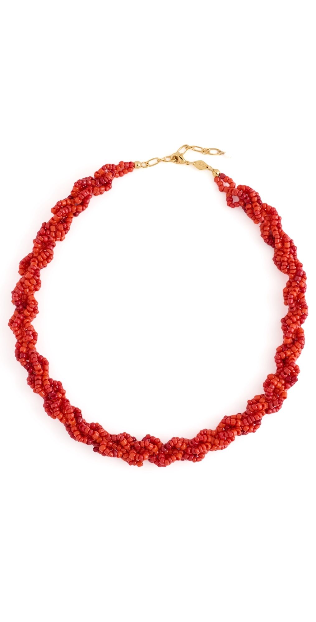 Anni Lu Scarlet Wave Necklace Bright Red One Size