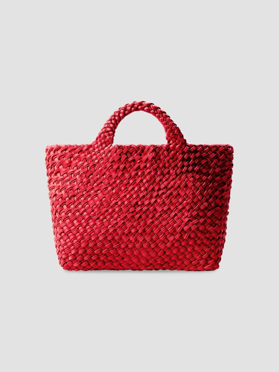 Naghedi Women's St. Barths Medium Double Weave Tote Bag - Cerise