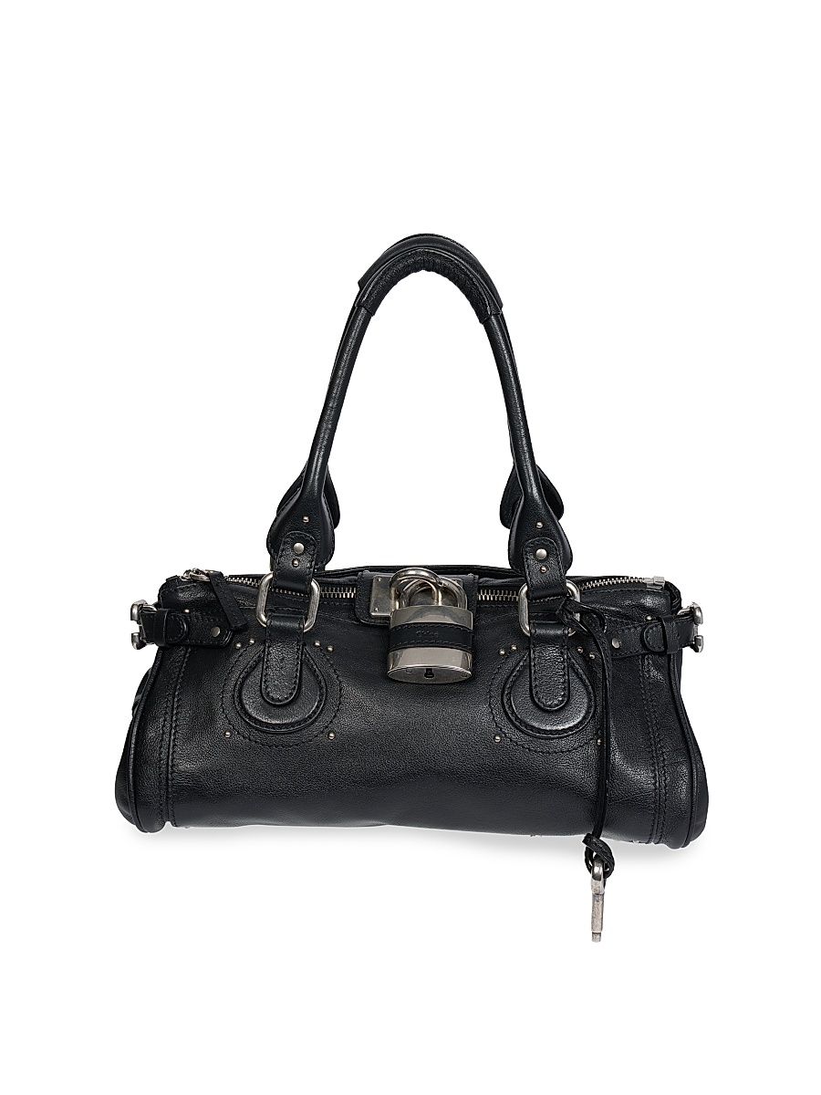 Women's Paddington Leather Shoulder Bag - Black