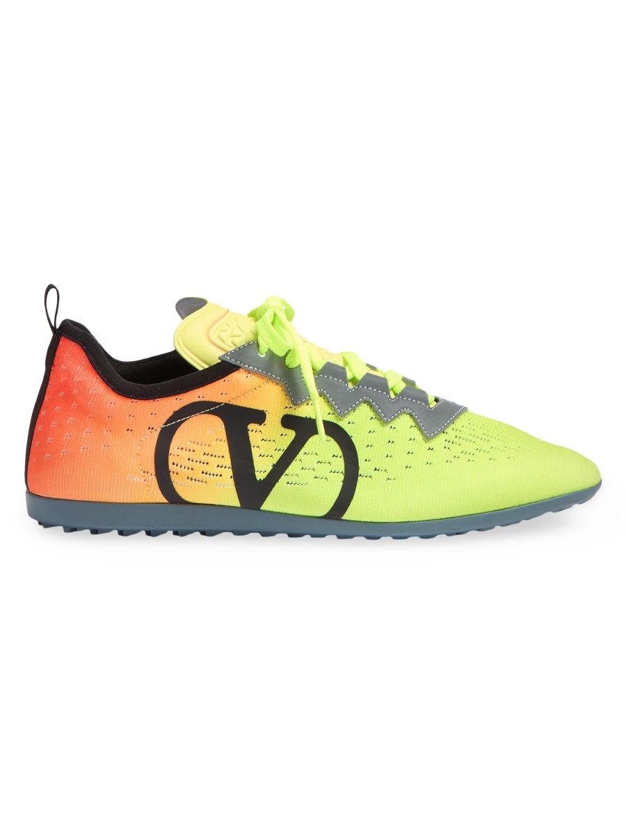 Valentino Men's Chromathon Sneakers in Technical Fabric - Multicolored - Size 9