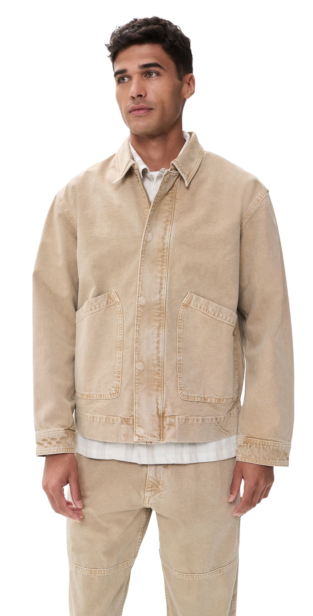 rag & bone Canvas Hudson Jacket Antitaupe M