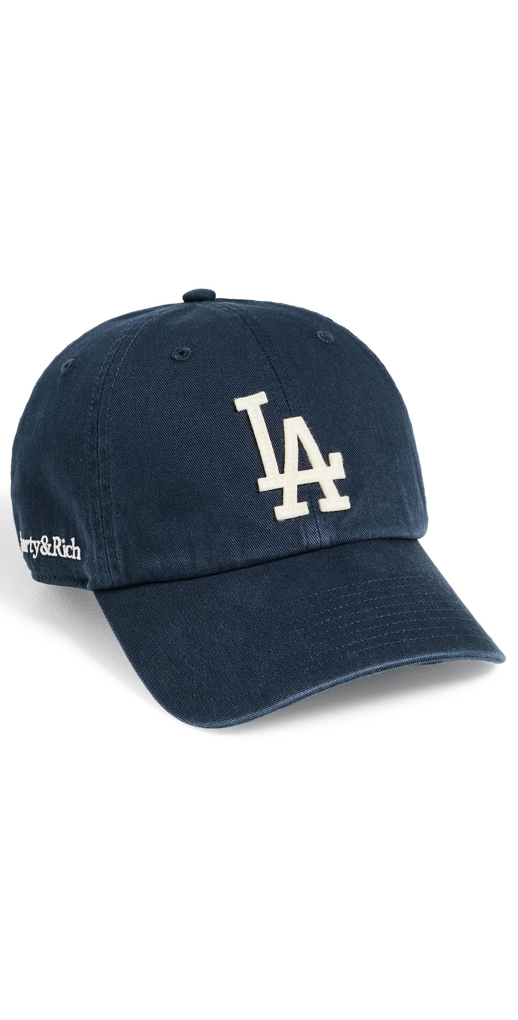 Sporty & Rich LA Hat Dark Navy White One Size