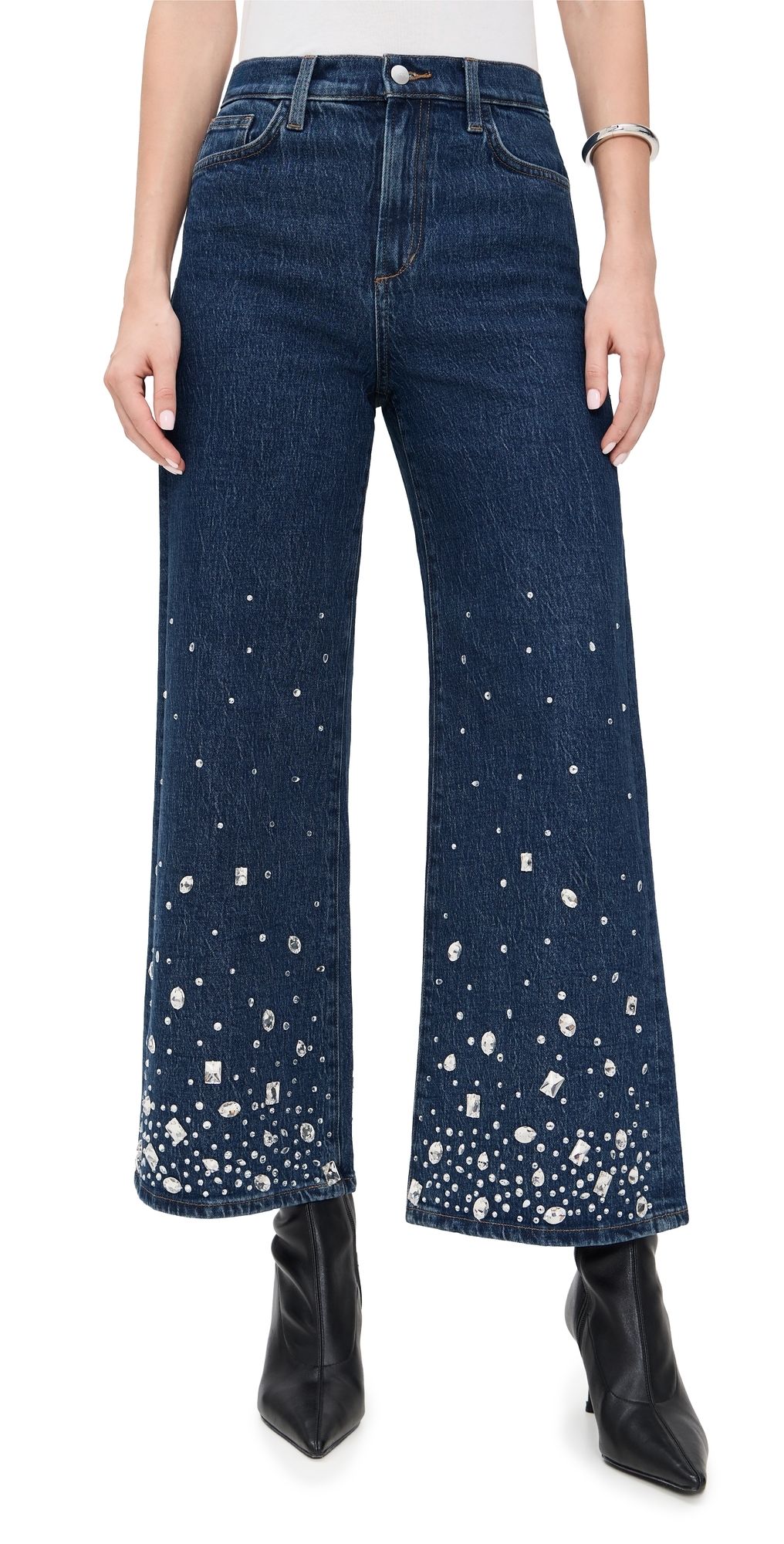 Joe's Jeans The Mia Ankle Stone Embellished Jeans Crystal Sky 28