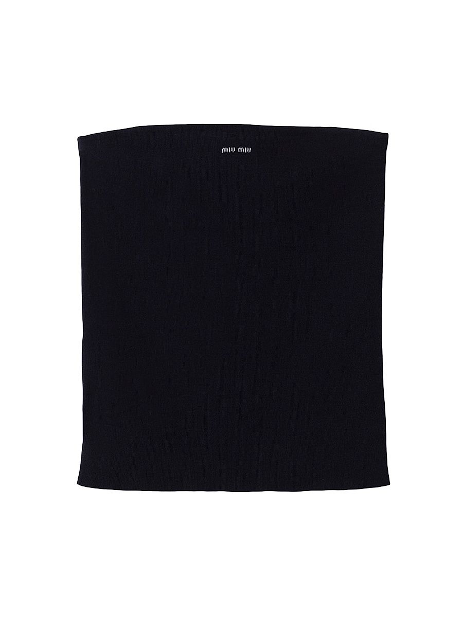 Women's Cotton Knit Tube Top - Blue - Size 8