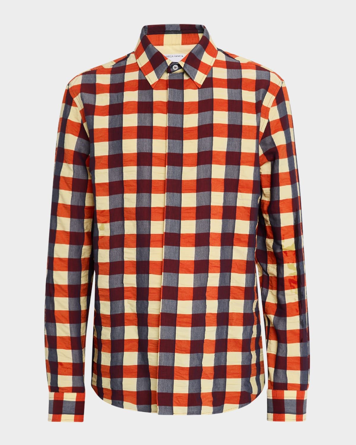 Men & apos;s Macro-Gingham Sport Shirt